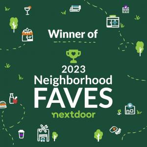 Winner of 2023 Neighborhood FAVES - Nextdoor Badge